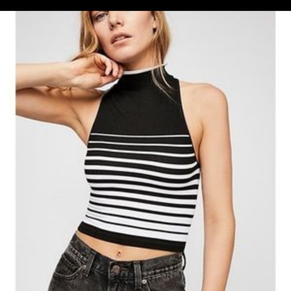 Free People Crop Knit Top